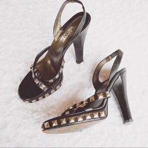 GIANNI VERSACE | Studded Leather Pumps